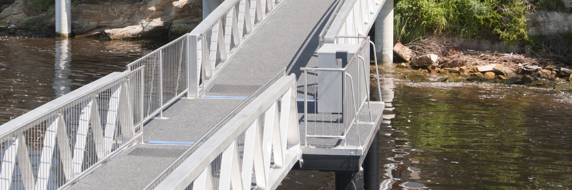 Wharf at MONA, the Museum of Old and New Art.