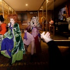 SALEM, MA OCTOBER 20, 2023: The pre-Halloween scene in downtown Salem, MA. Characters from horror (and other film genres), as well as street performers pose for pictures and collect tips with visitors. Pictured is performers from Orlando as The Sanderson Sisters Winnie, Jennica McCleary, Sarah, Bebe Caliber and Mary, Dayja Le'Chelle Photo by Katye Martens Brier For The Washington Post via Getty Images
1747894015
Salem, MA Halloween