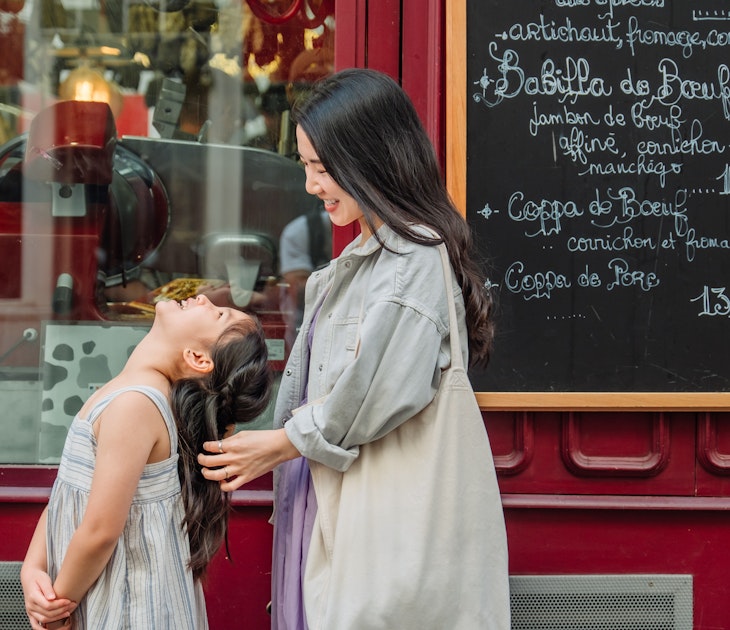 Young Asian woman embracing her little girl on the street. Bonding between mother and daughter. Family lifestyle. Love and care concept.
1815725593