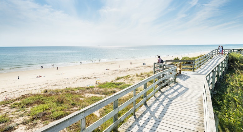 Lonely Planet Traveller Magazine, issue 86, Great Escape, French Atlantic, France
Boardwalk overlooking beach at Blois-Plage-en-Re.