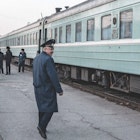 Aboard the night train, Kazakhstan