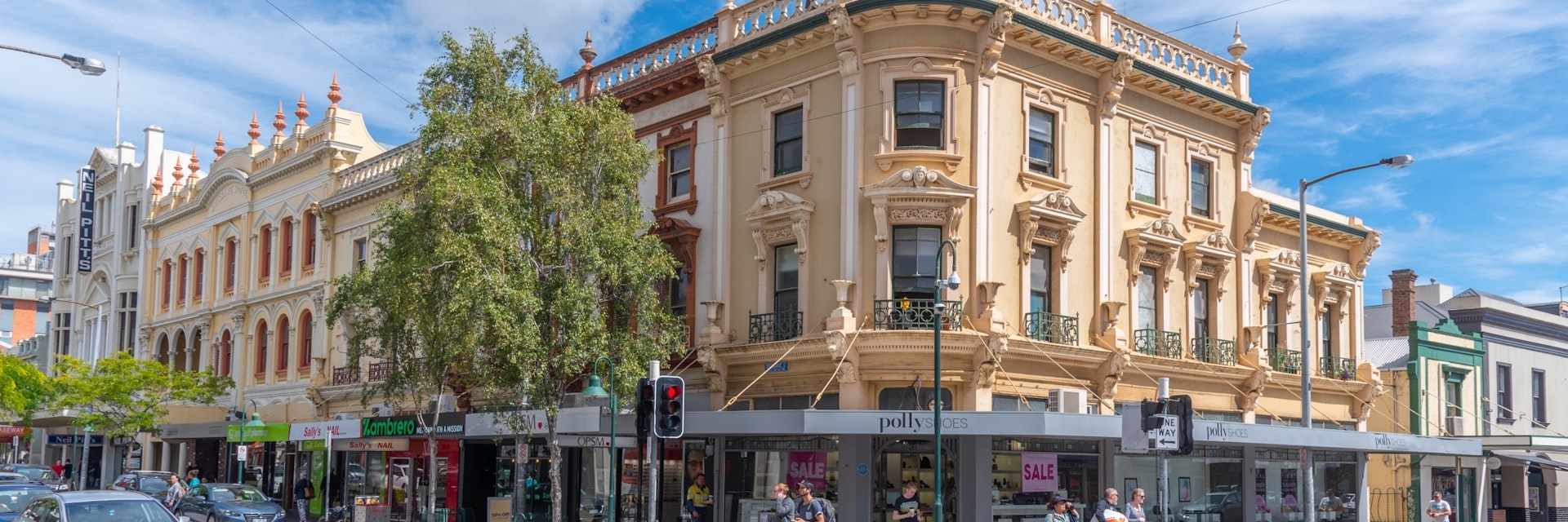 LAUNCESTON, AUSTRALIA, FEBRUARY 29, 2020: People are passing through the city center of Launceston, Australia; Shutterstock ID 2115867959; GL: 65050; netsuite: 65050; full: destination; name: Lenczycki
2115867959