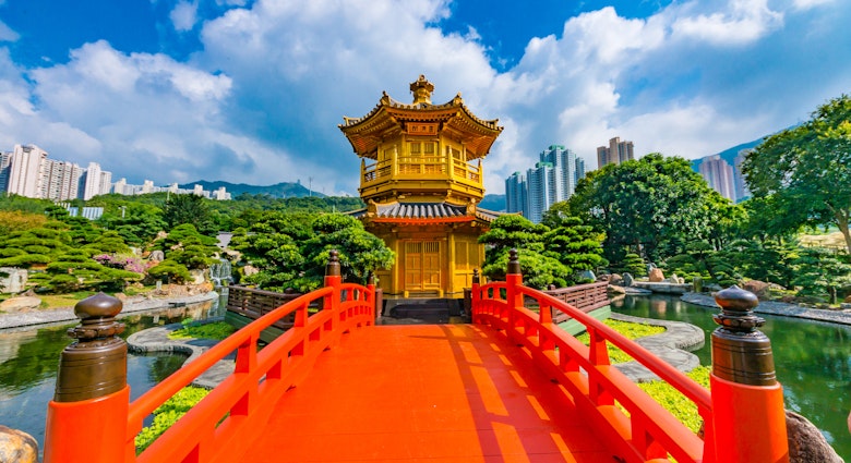 Golden pagoda of Nan lian garden in Hong Kong city with beautiful background License Type: media Download Time: 2023-04-28T15:38:42.000Z User: alexbutler Is Editorial: No purchase_order: