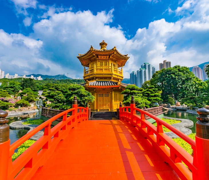 Golden pagoda of Nan lian garden in Hong Kong city with beautiful background License Type: media Download Time: 2023-04-28T15:38:42.000Z User: alexbutler Is Editorial: No purchase_order: