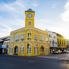 A Sino-Portuguese yellow building in Phuket Town