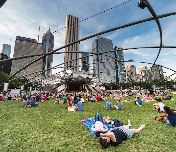 Chicago, IL/USA - circa July 2015: People at Jay Pritzker Pavilion at Millennium Park in Chicago, Illinois
america, american, architecture, attraction, building, chicago, city, cityscape, downtown, historical, horizontal, illinois, jay, landmark, midwest, millennium, modern, orientation, outdoor, park, pavilion, pritzker, river, sights, skyline, skyscraper, theater, tourism, travel, urban, usa, view