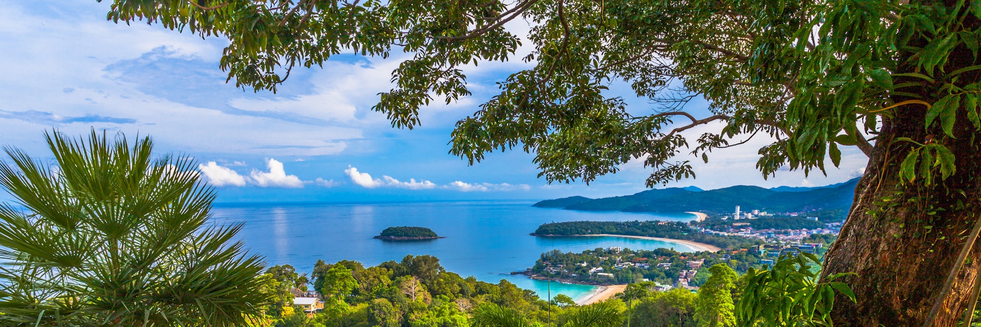 Three beaches viewpoint (Karon View Point) with Kata Noi beach, Kata beach and Karon beach.