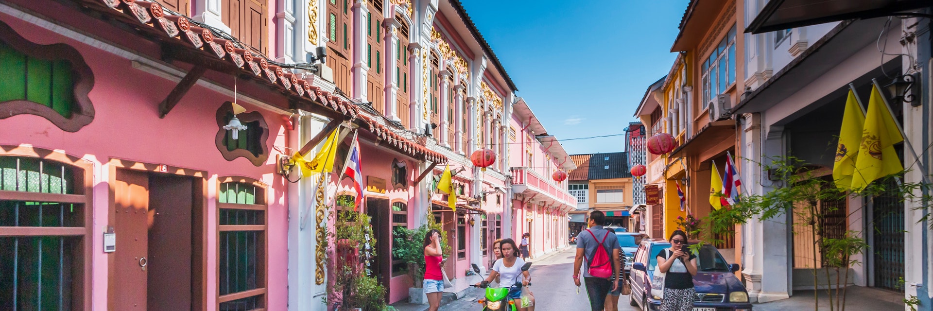 Phuket/THAILAND - Jan.22, 2016 : Sino-Portuguese style houses in the old town of Phuket Is a favorite of tourists in Phuket, Thailand.
1598193277
architect, architecture, area, asia, building, chinese, city, cityscape, classic, color, colorful, decoration, destination, downtown, environment, facade building, famous, historic, home, house, landmark, location, multicolored, old, outdoor, outdoors, people, perspective, phuket, phuket old town, pink, portuguese, road, shop, sino portuguese, sino-portuguese, soi romanee, space, street, structure, thailand, tourism, tourist, town, traditional, travel, urban, vacation, vintage, yellow
